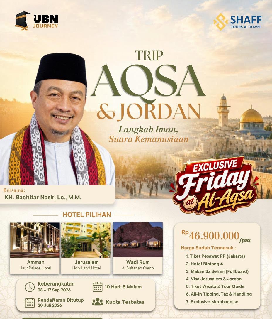 Trip Aqso (Exclusive Sholat Jum'at) dan Jordan